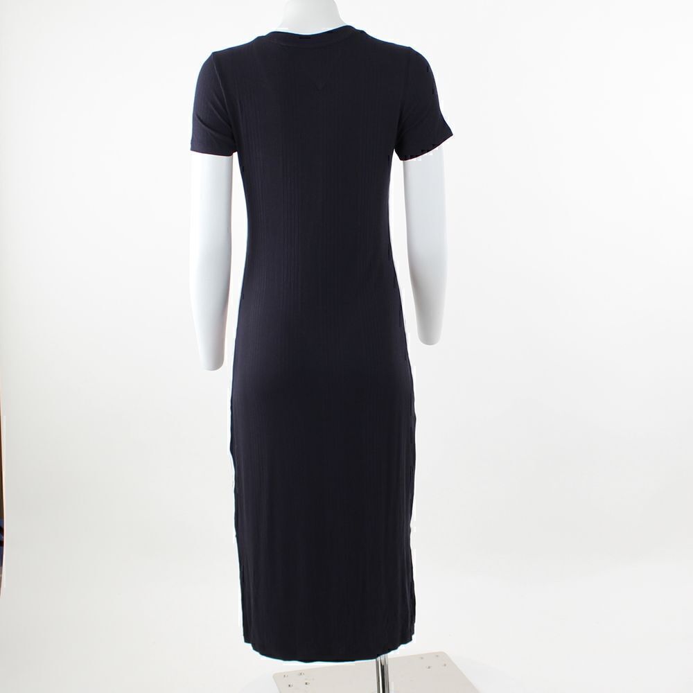 Tommy Jeans Ribbed T-Shirt Dress Sky Captain S - Picture 3 of 5